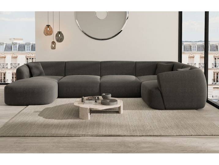 Wohnlandschaft Tabarca U-Form aus Stoff