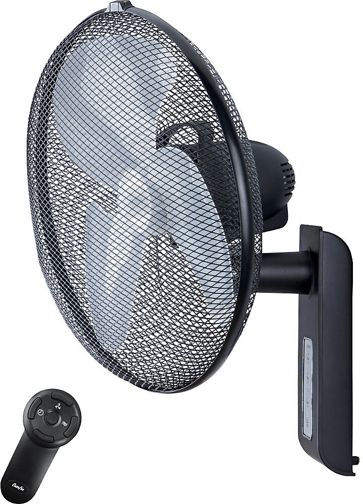 kaiserkraft Wandventilator, mit Fernbedienung, anthrazit mattiert