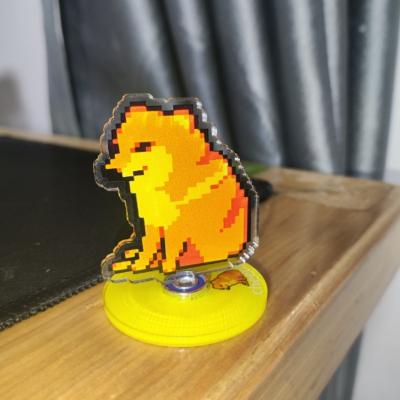 Discount Dollar Deals Cute Cat Acrylic Rotating Kitten Stand, Desk Decoration, Home Decor, Car, Motorcycle, Kids, Adults Gifts f 5cm