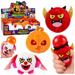 Halloween-Plüschtier mit Glitzer, weich, stressfrei, 8 cm