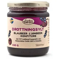 Linneas svenska Blaubeer- & Himbeer-Fruchtaufstrich bio