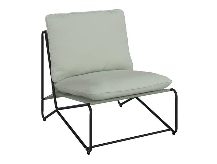 Ambia Garden Loungesessel, Anthrazit, Grün, Metall, Textil, Füllung: Schaumstoff, rund, 75x76x89 cm, Gartenmöbel, Loungemöbel, Lounge-Serien