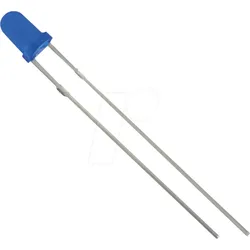 3034B2D-ESA-C - LED, 3mm, bedrahtet, blau 3500 mcd, 60°