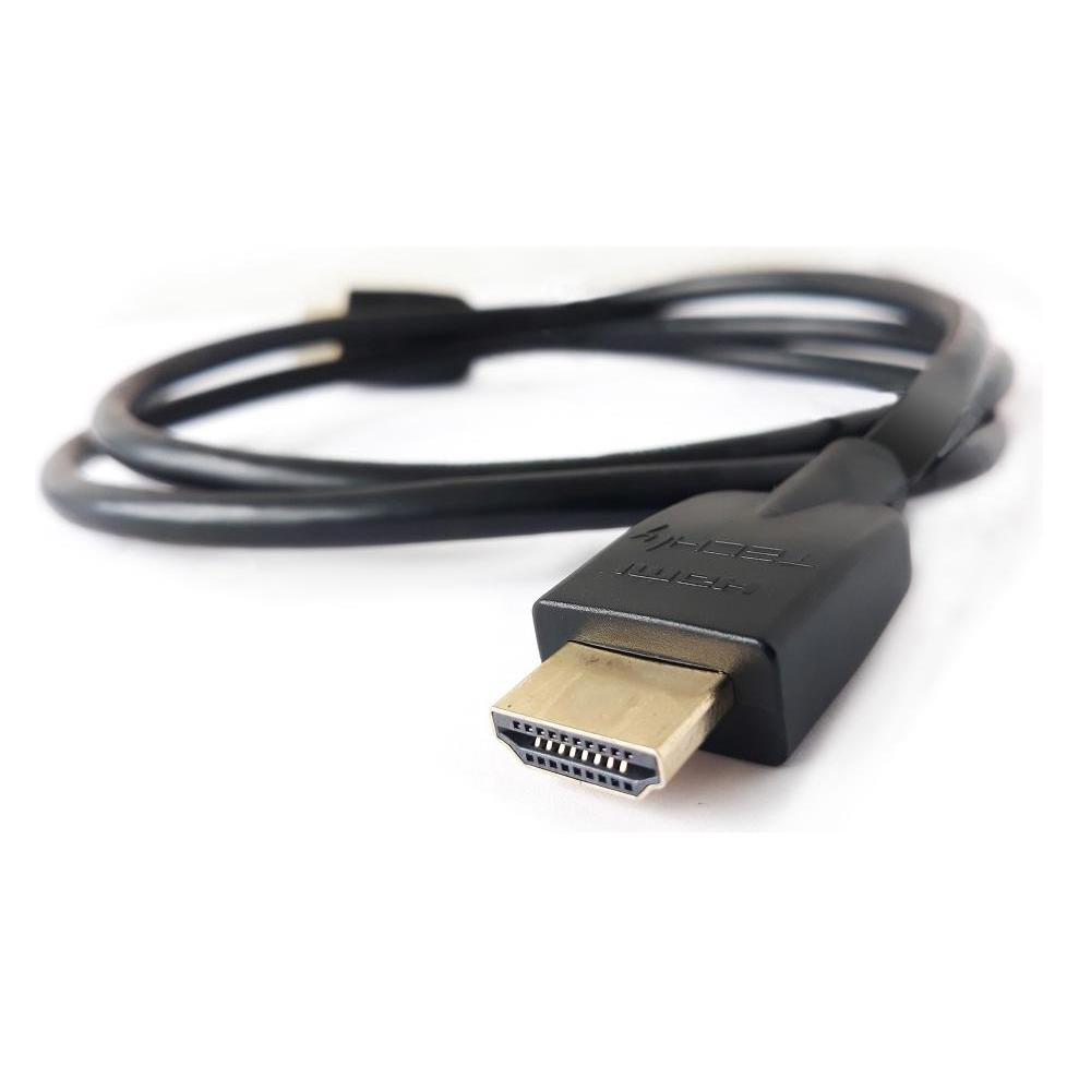Techly HDMI 4K 60Hz High Speed Anschlusskabel mit Ethernet schwarz 2m (2 m) (ICOC-HDMI2-4-020T)