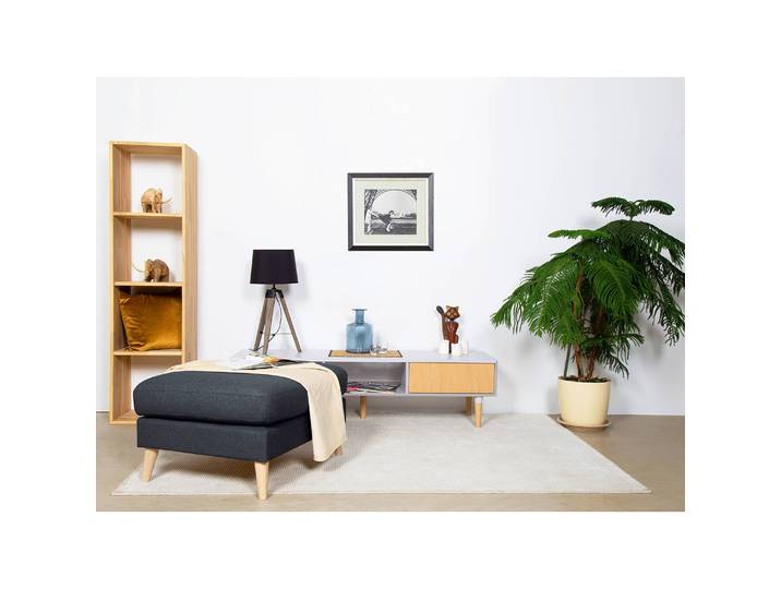 Respose-pieds Kustavi 85 x 44 x 70cm Bleu/Bleu foncé