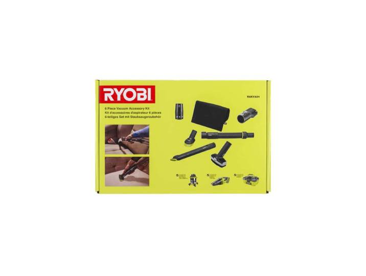 Ryobi - Kit 6 Accessoires Pour Nettoyage Automobile - Rakva04