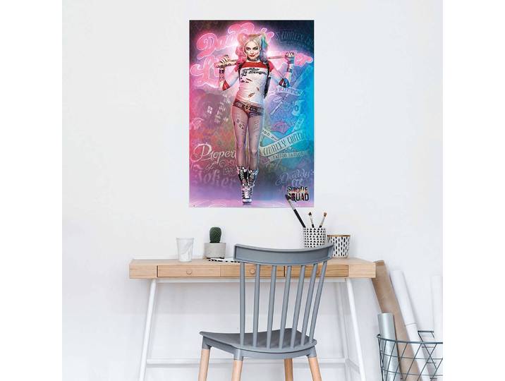 Poster Suicide Squad Papier Rose foncé 61 x 92 x 0cm