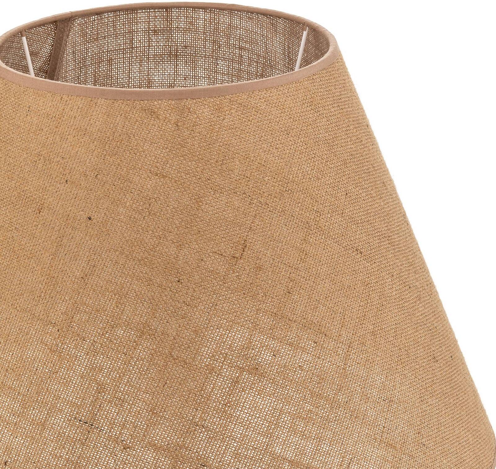 Lampenschirm Pseudosofia für Stehlampen hellbraun Duolla, braun / rost, Textil / Stoff / Seide