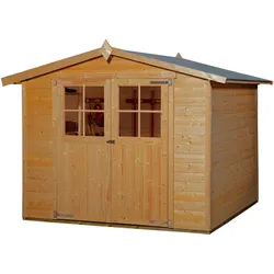 Weka 19 mm Gartenhaus 316- 254 x 295 cm - 50 % Rabatt auf Dacheindeckung
