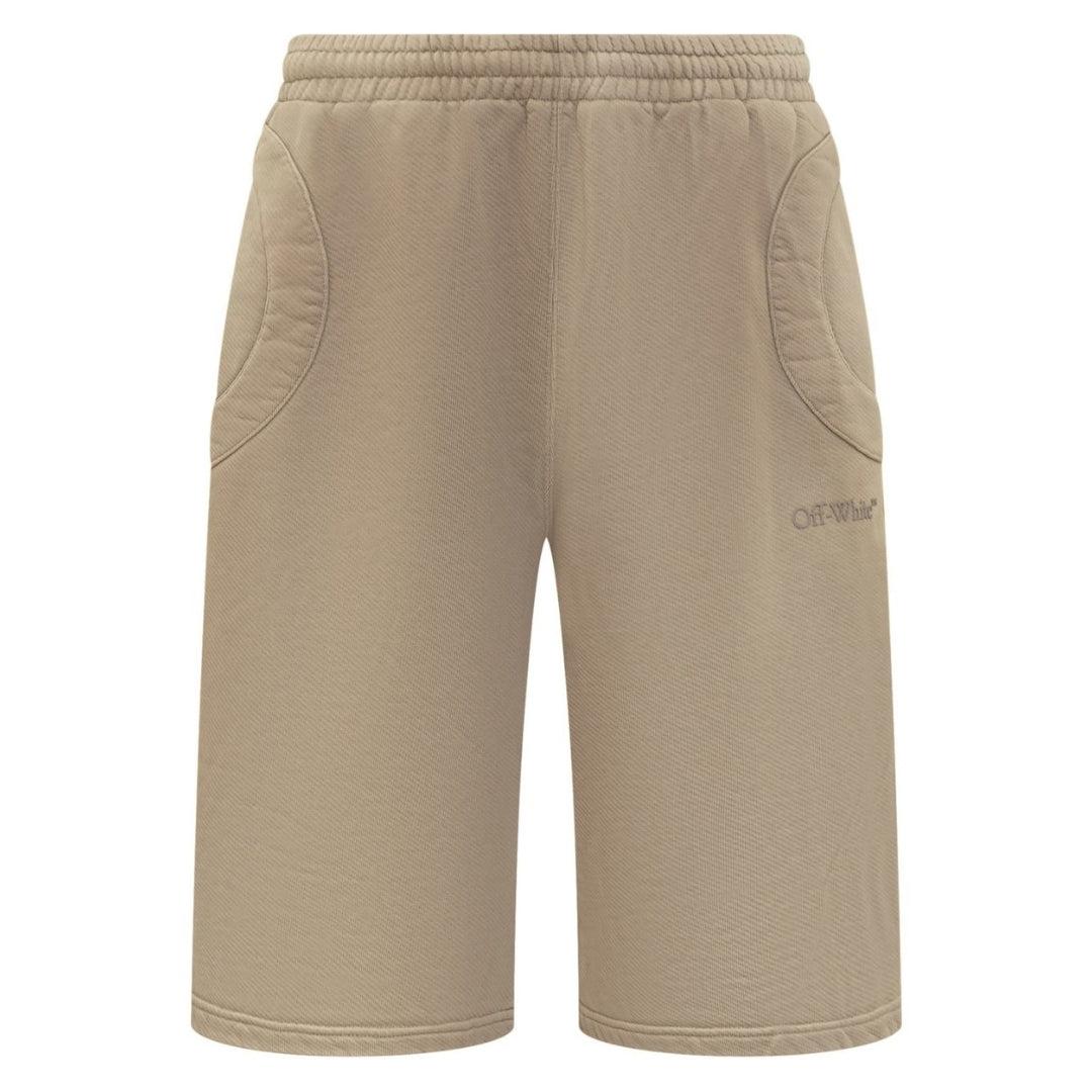 Off-white Laundry Circle Sweatshorts Beige