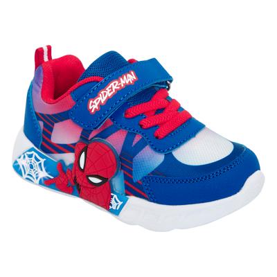 Sneaker DISNEY "SPIDERMAN", Mädchen, Gr. 28, blau, Textil, Schuhe Sneaker, mit cooler Blinkfunktion