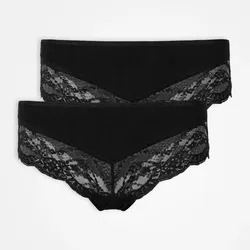 SNOCKS Hipster Lace 2er Set black - XL