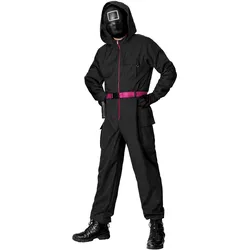 Bandai Squid Game Maskierter Offizier Kostüm - Fasching Halloween (S)