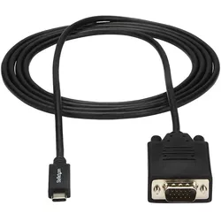 StarTech USB Typ C — VGA (2 m), Videokabel, Schwarz