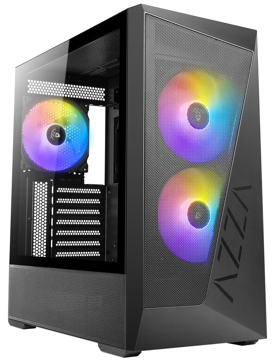 Azza CSAZ-225K01 Reaver 225K01 Midi ATX PC Gaming Gehäuse met USB 2.0/3.0/C