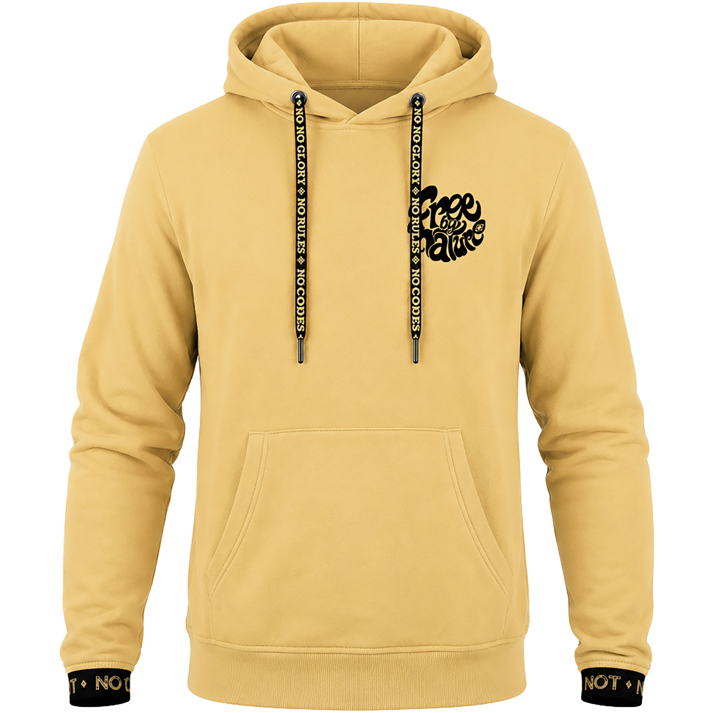Nograd Free By Nature Herren Hoodies gelb Größe XXL Lifestyle | Bouldern Widerstandsfähig