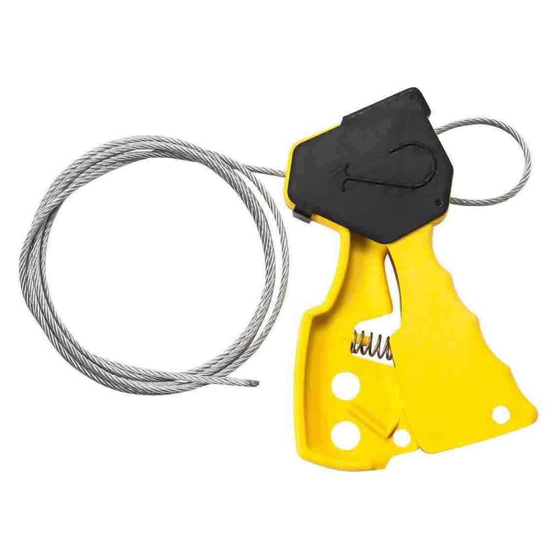 Brady Original-Kabelverriegelungssystem, Gelb, mit 1,8m Stahl-Kabel (045192) (ASSY,CABLEL/O,YELLOW6')