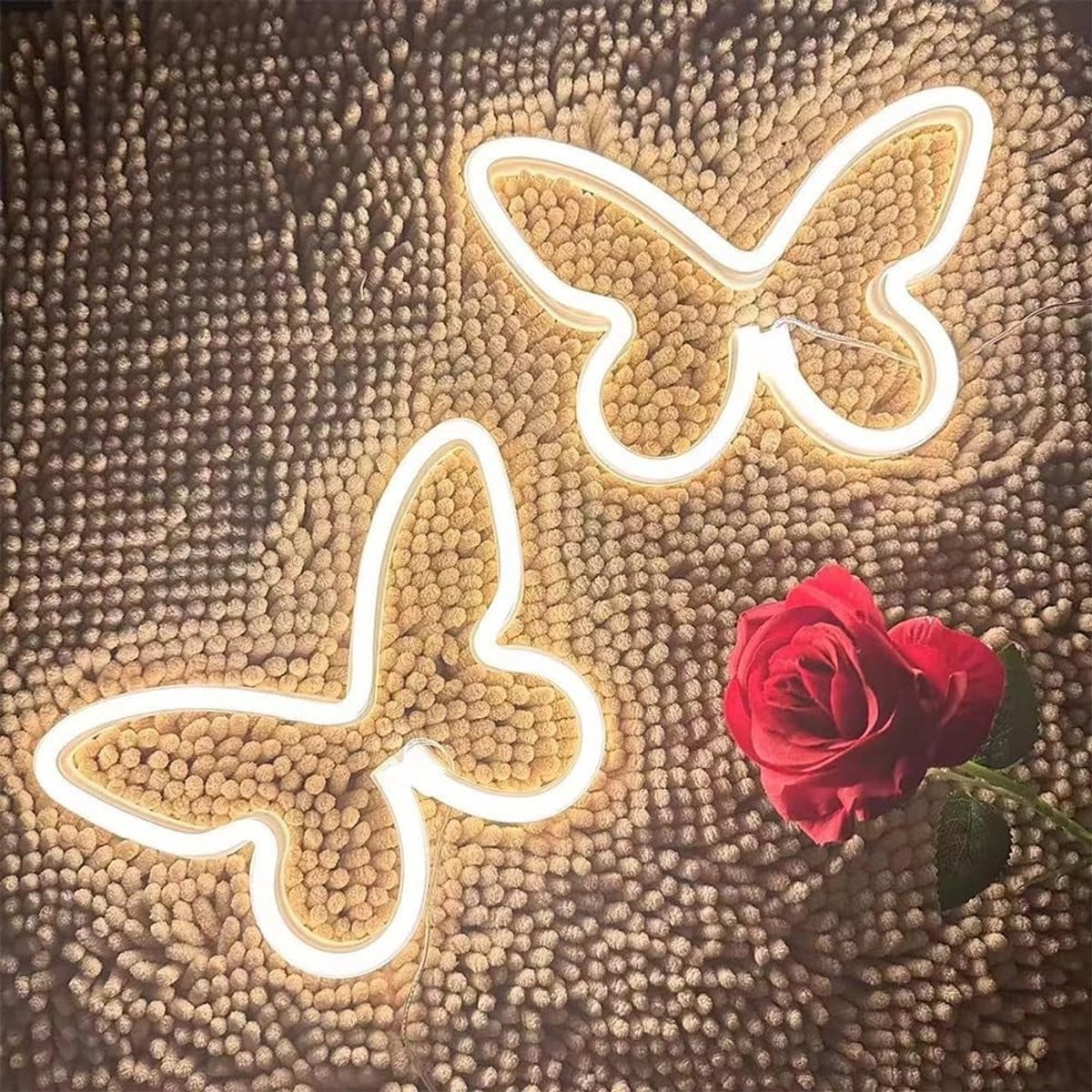 LED Neon Licht Vlinder - Decoratieve Wandlamp voor Kinderkamer en Woonkamer