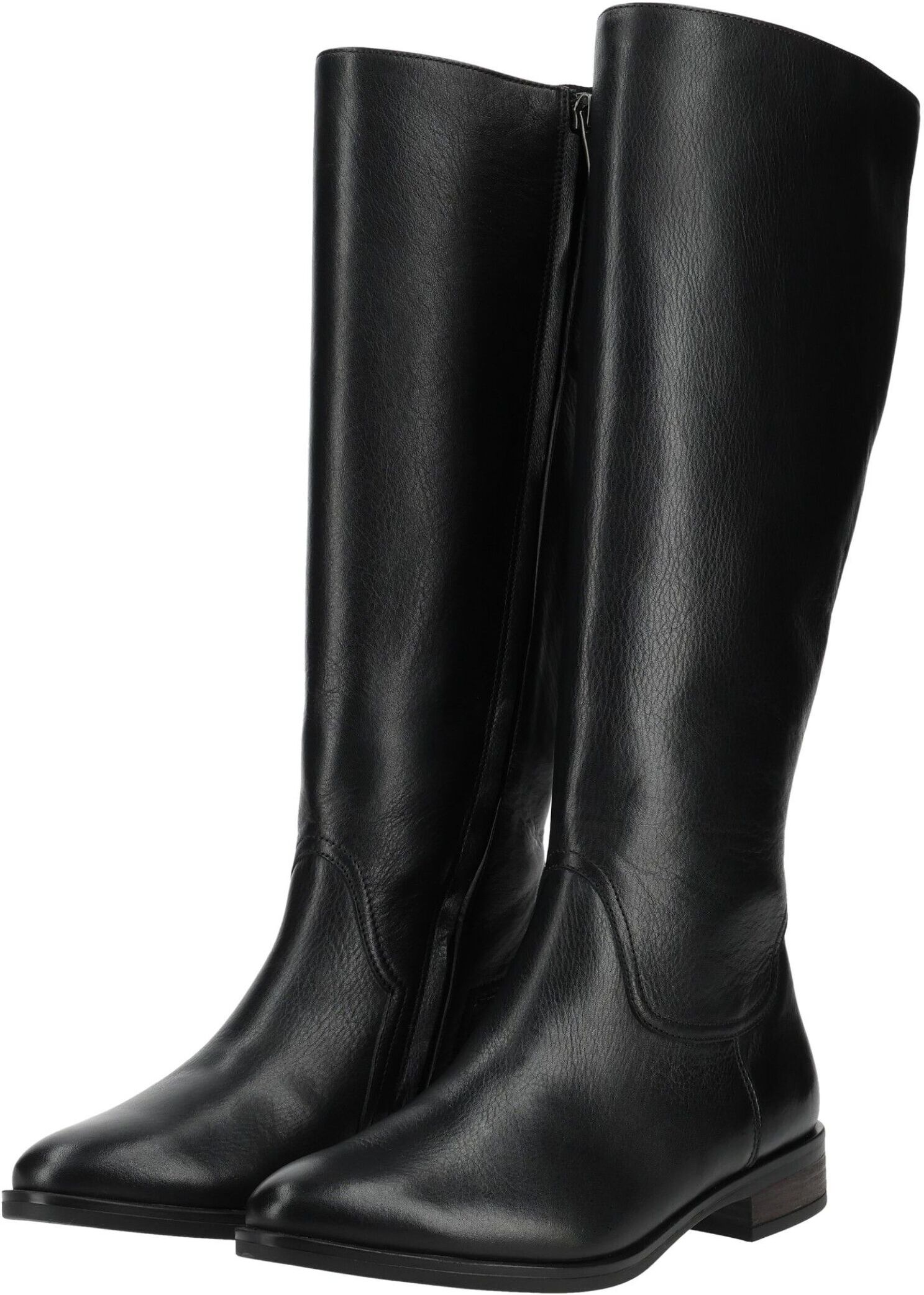 Stiefel PAUL GREEN "Paul Green Stiefel Leder", Damen, Gr. 40,5, schwarz, Leder, Schuhe Stiefel
