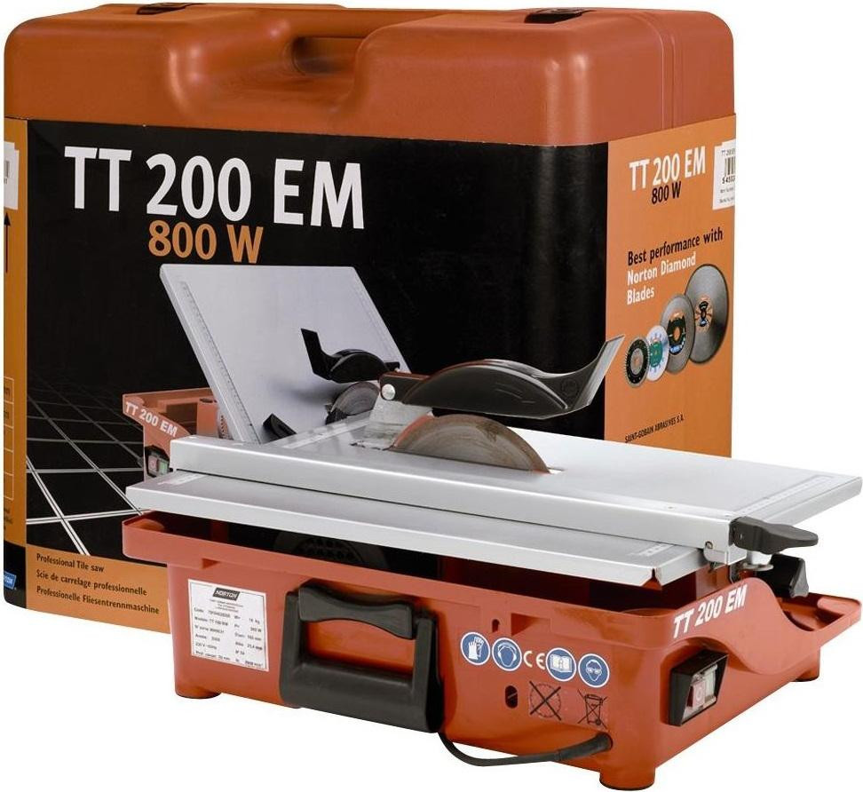 Norton Clipper Tegelsnijmachine TT 200 EM 800 W, B/D: 460 x 360 mm, max. 200 mm