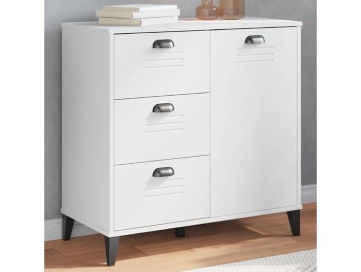 HEFZGDB Sideboard VIKEN mit industriellem Design, langlebigem Holzwerkstoff und praktischen Griffen für reichlich Stauraum sowie Einer robusten Präsentationsfläche für den Flur