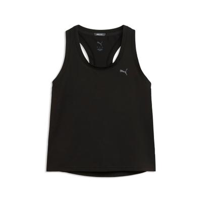 Tanktop PUMA "W PWRMODE TANK", Damen, Gr. XS, schwarz (puma schwarz), Jersey, Obermaterial: 92% Polyester, 8% Elasthan, regular fit kurz, Rundhals, Tops Tanktop, Tanktop, ärmellos, für intensive Trainingseinheiten