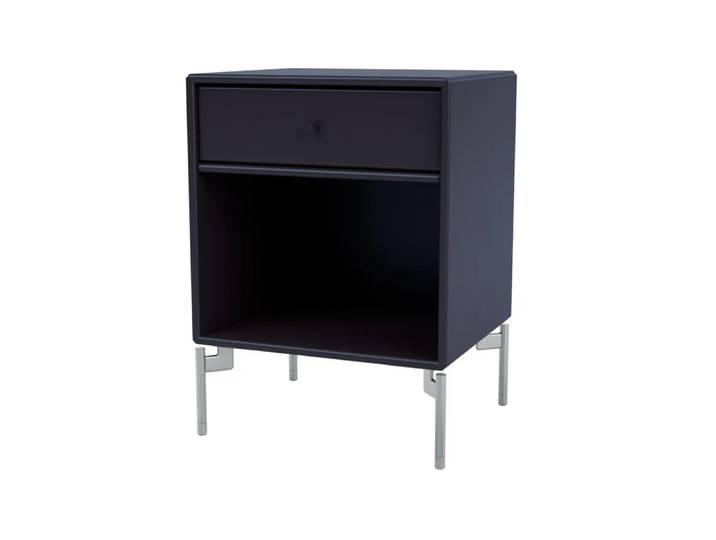 Montana Table de chevet Dream shadow 147, pieds chromés