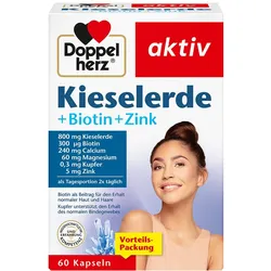 DOPPELHERZ Kieselerde+Biotin+Zink Kapseln 60 St