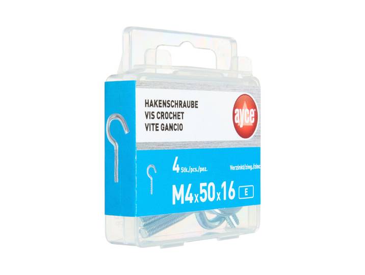 Ayce Hakenschraube Metrisch M4 4 Stk