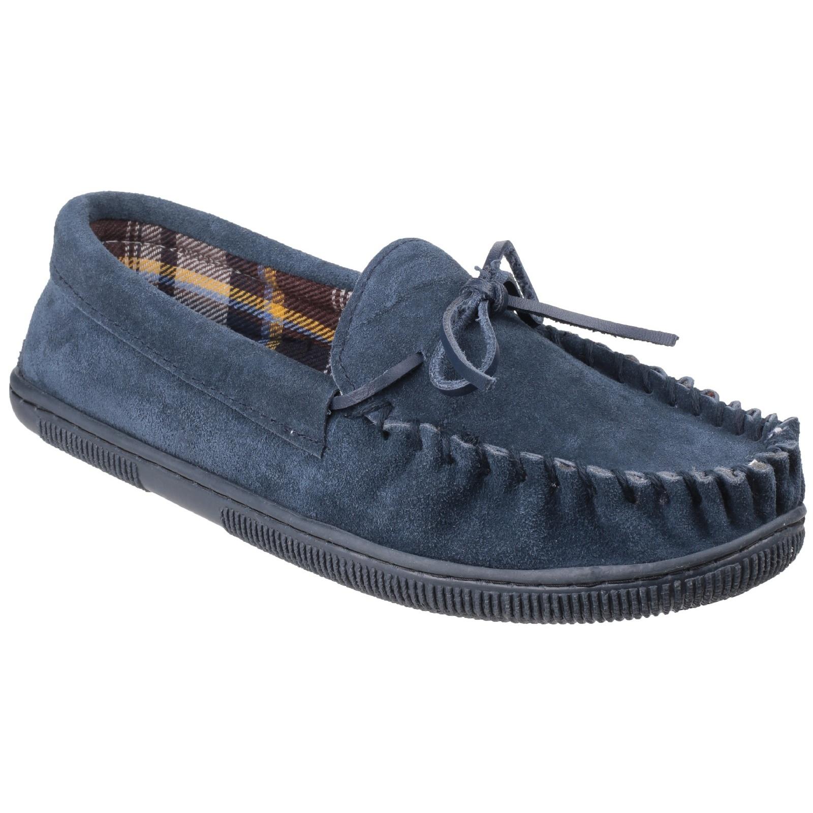 Cotswold Suède Alberta Slipper / Herenslippers (Marine)