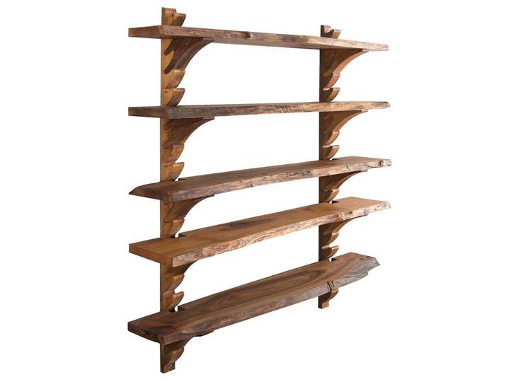 JVmoebel Standregal Braunes Holzregal mit modernem Design und vielseitiger Funktionalität, 1-tlg., Made in Europe