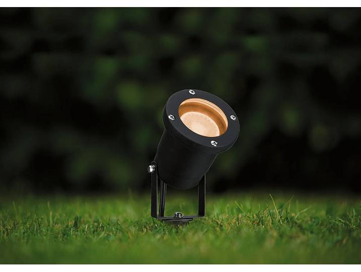 Borne éclairage extérieur LED Goldlicht 9 x 32 x 9cm Noir