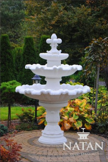 Zierbrunnen Springbrunnen Skulptur Brunnen Deko Garten Fontaine Teich 187cm