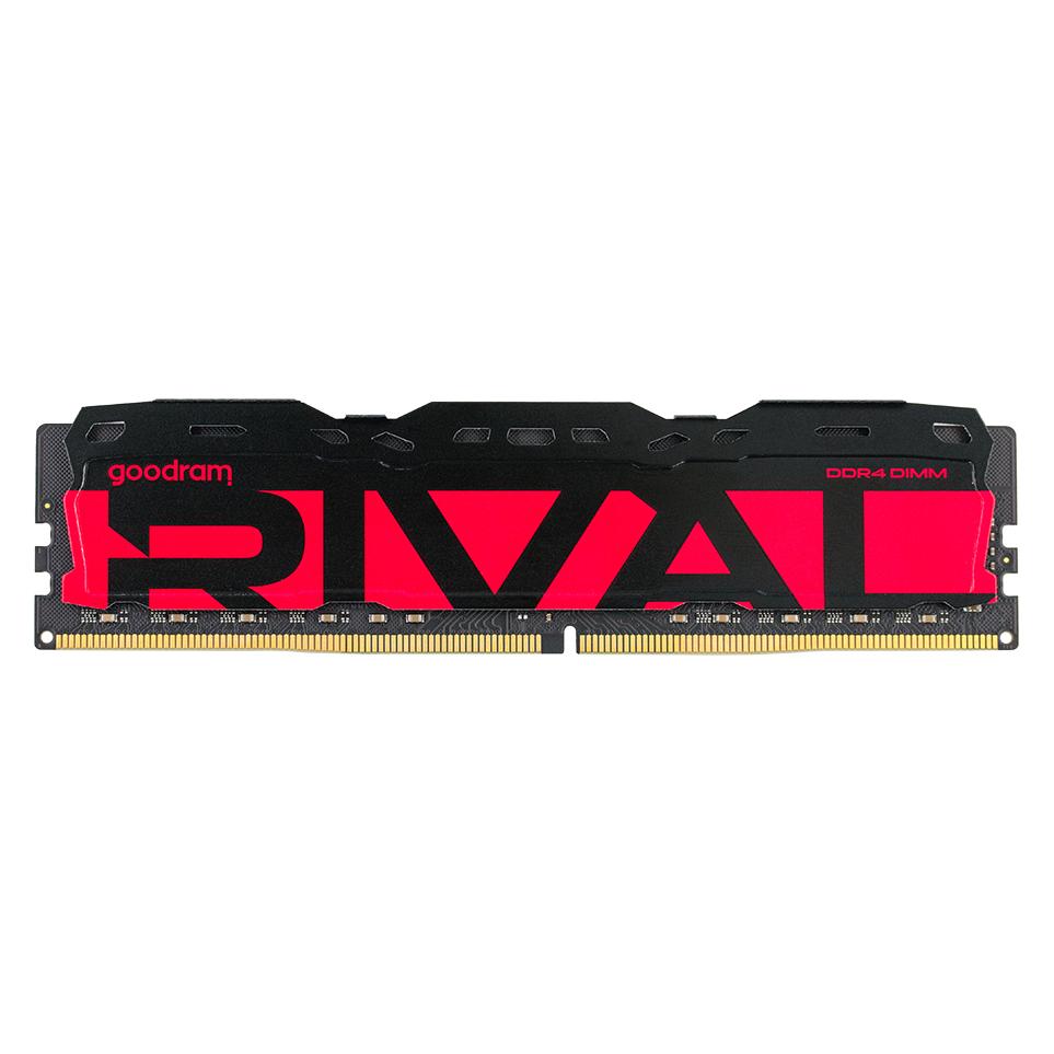 Goodram Pamięć DDR4 Rival Radiant 16GB (2*8)/3200 CL16 czerwona (3200 MHz, DDR4-RAM, DIMM) (GGRRD4-32L16SA/16GDC)