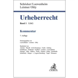 Urheberrecht, Fachbücher von Ansgar Ohly, Matthias Leistner, Martin Vogel, Hans Kudlich, Horst-Peter Götting, Axel Metzger, Franz Hofmann, Alexander Peukert, Malek Barudi, Anke Schierholz, Lucie Antoine, Ferdinand Melichar, Karl-Nikolaus Peifer, Malte Stieper, Katharina de la Durantaye, Louis Pahlow, Michael Grünberger, Gerhard Schricker, Christian Frank, Gerald Spindler, Ulrich Loewenheim, Nikolaus Reber, Joachim von Ungern-Sternberg, Jörg Reinbothe, Wimmers, Paul Katzenberger