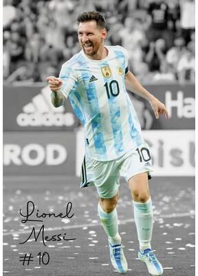 Inspired Finds Famous Soccer Player Canvas Poster Wall Art For Modern Sports Room Decor 11.81x16.54in Unframed messi Legacy