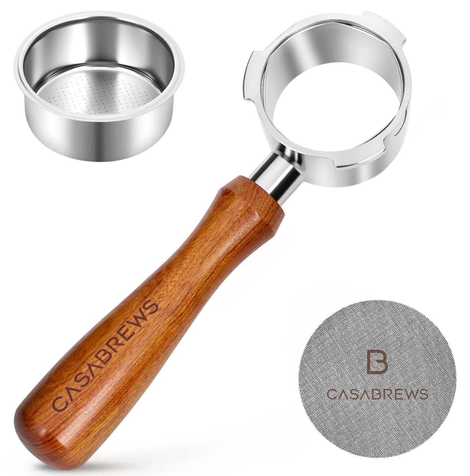 Merkloze bottomless portafilter 51 mm filterhouder voor espressomachine