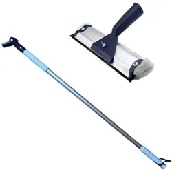 Ha-Ra Fensterreiniger-Set 2-teilig I Ha-Ra Teleskopstiel verlängerbar 0,66m - 1,00m & Ha-Ra Fensterwischer Standard 32 cm I Teleskopstiel ausziehbar I
