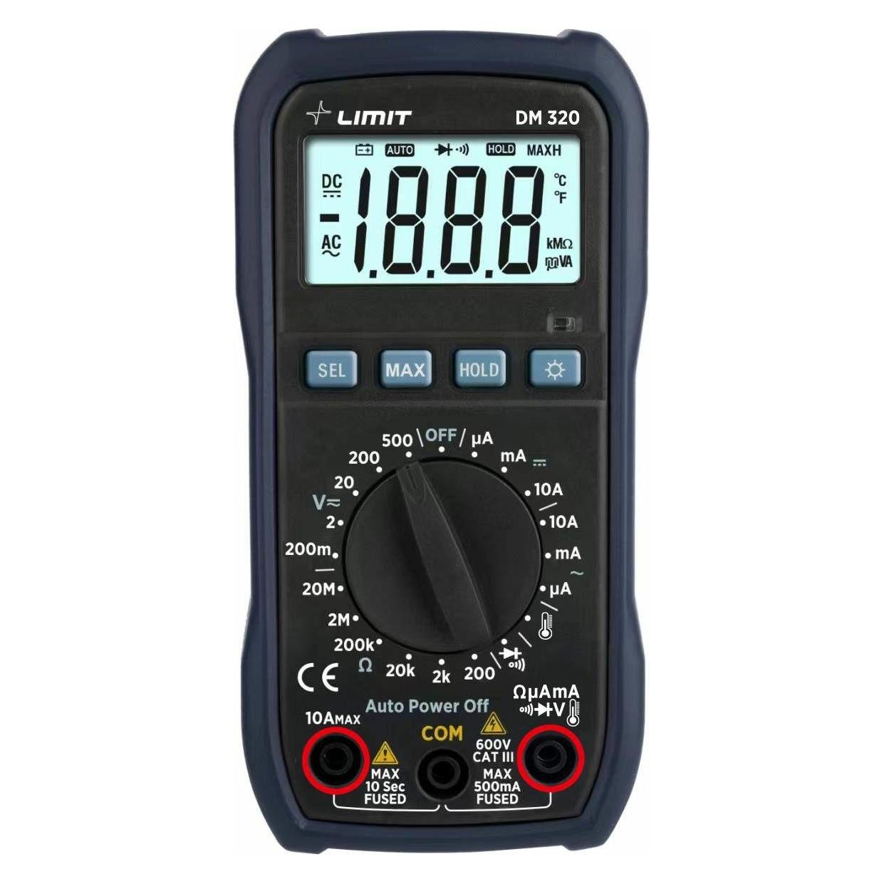 Limit Dm 320 Digitalmultimeter (Hand-Multimeter) (54171797)
