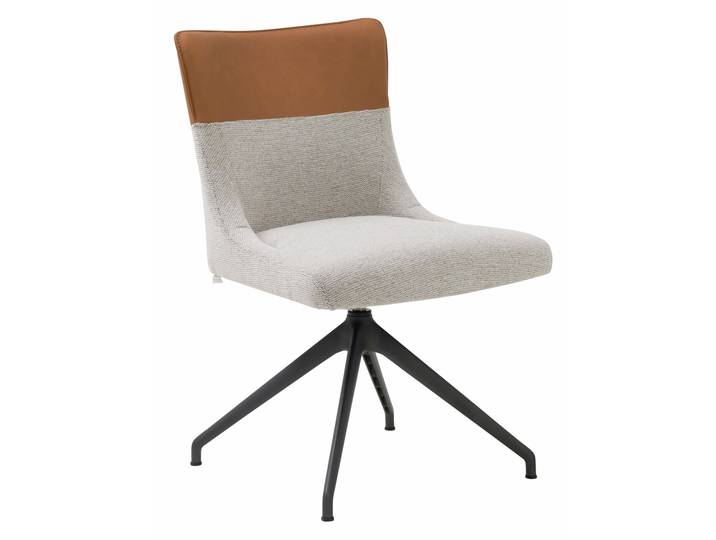 Plantagie Stuhl LILAC, Cognac, Leder