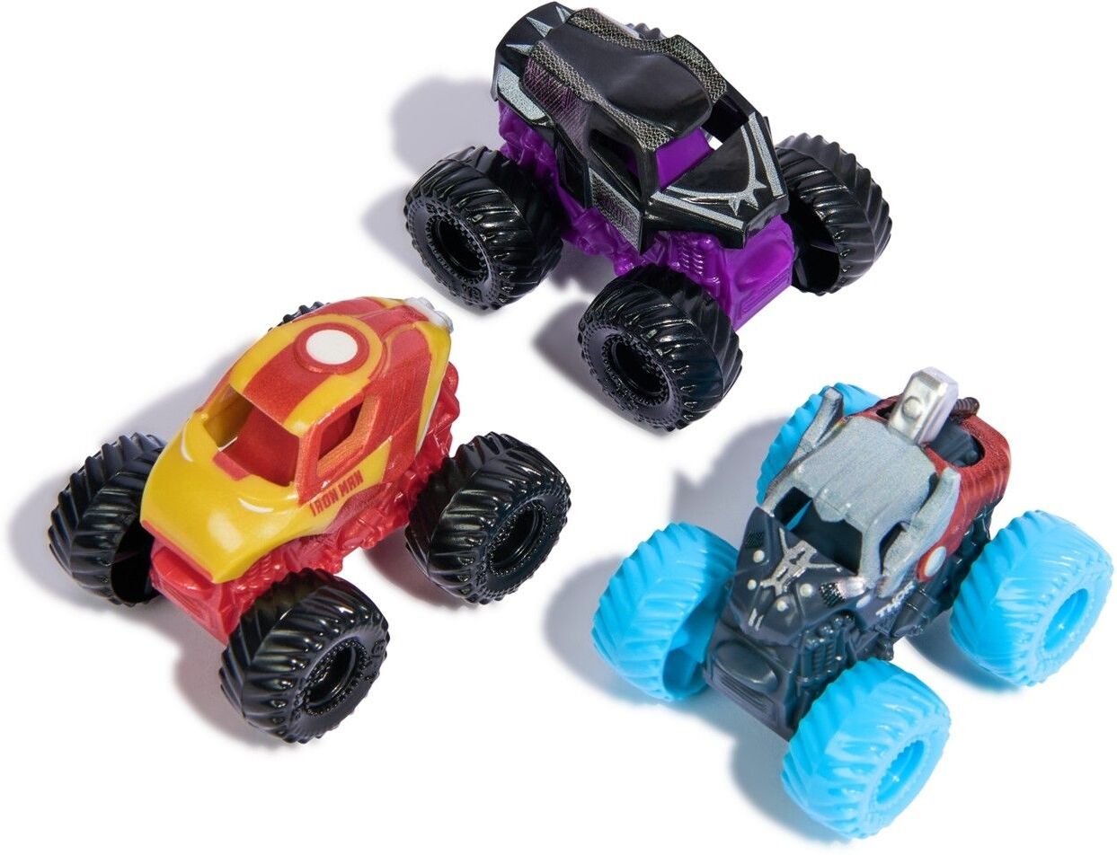 Spin Master Marvel Monster Jam: Mini Jams - Thor / Black Panther / Iron Man 3