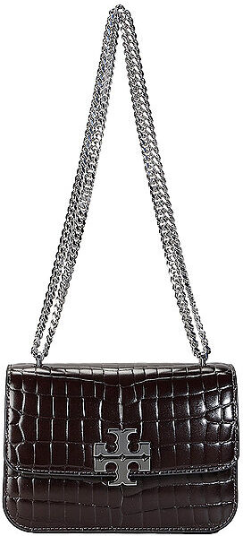 TORY BURCH Ledertasche - Umhängetasche ELEANOR Small braun EG