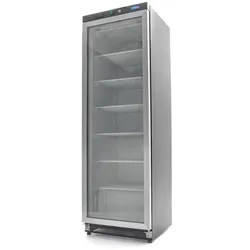 Gefrierschrank - 400L - Schwarz - mit Glastür