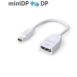 PureLink Mini DisplayPort auf DisplayPort Adapter - 4K60 - iSerie - weiß - 0,10m