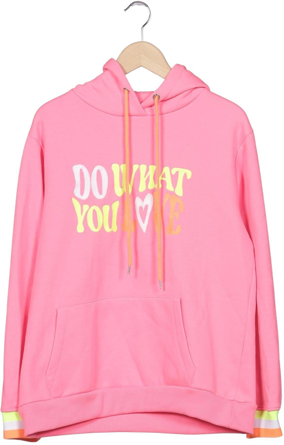 Zwillingsherz Damen Kapuzenpullover, Neon, Gr. M, Baumwolle / Synthetik - Second Hand