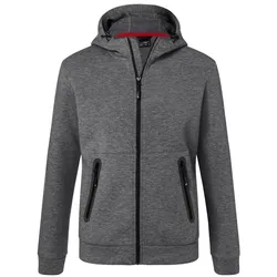Kapuzenjacke "JN1144" - M - dark-melange