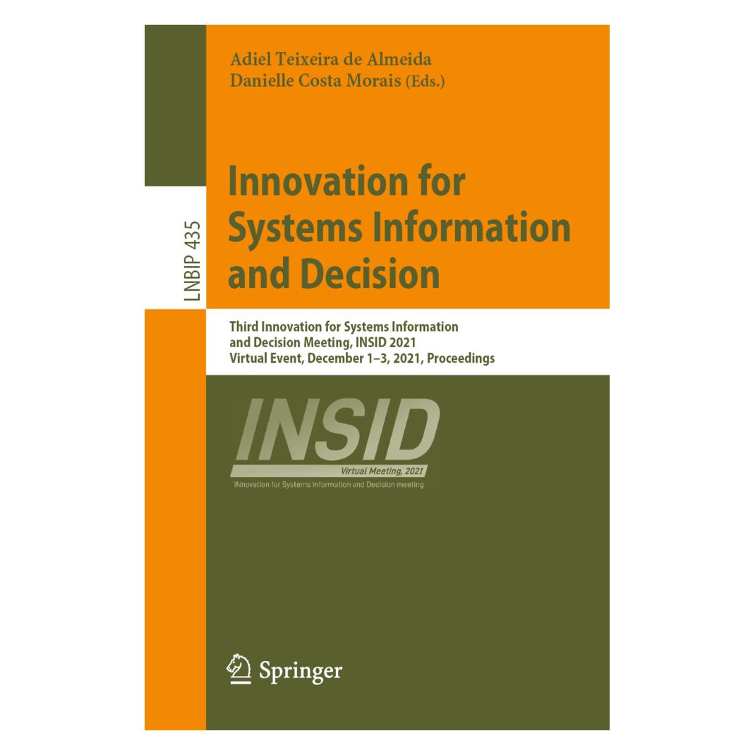 Springer Innovation for Systems Information and Decision (Englisch, Softcover, Adiel Teixeira de Almeida, Danielle Costa Morais) (56217382)