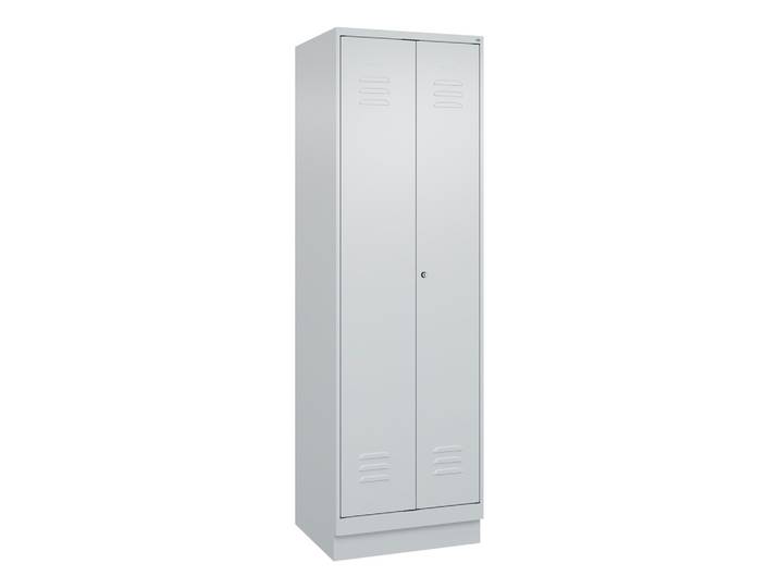 Aufbewahrungsspind C+P Classic PLUS, Lichtgrau, mit Schlüssel, Neu Robust - ideal für Büro und Empfangsbereich