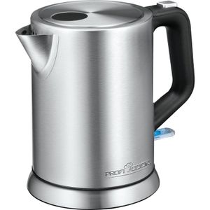 Proficook Wasserkocher PC-WKS 1106, silber, 1 Liter, 2200 Watt, mit Edelstahlgehäuse