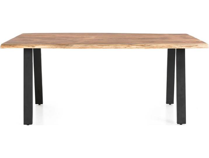 SalesFever Esstisch Designer-Tisch für stilvolle Mahlzeiten, Zweifach gewachstes, geöltes Massivholz